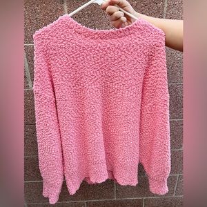 Beautiful pink Sherpa sweater